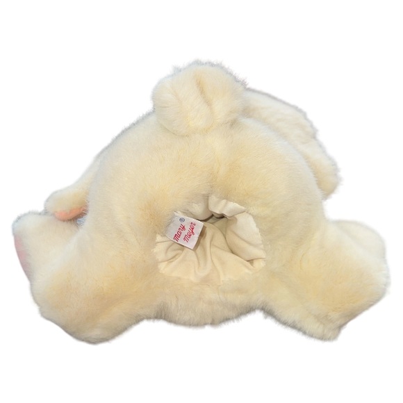 Mary Meyer Bunny Rabbit Hand Puppet Buck Teeth Pink Ears Feet Bow 9” Inches - Picture 5 of 7